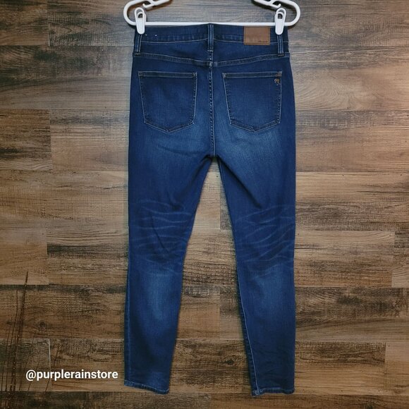Madewell Jeans 28 Skinny 9" High Rise Creston Wash J4624 Tummy Control Stretch - Picture 2 of 13